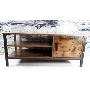Industrial TV Stand Small Rustic Cabinet Shelf Unit Vintage Retro Media Furniture - Image 3
