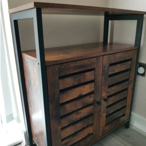 Industrial Storage Sideboard Rustic Side Cabinet - Image 3