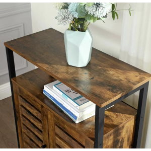 Industrial Storage Sideboard Rustic Side Cabinet - Image 6