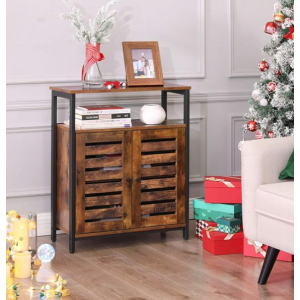 Industrial Storage Sideboard Rustic Side Cabinet - Image 2