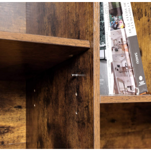 Industrial Side Cabinet Rustic Vinyl Record Storage Shelf - Image 4