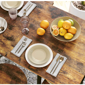 Industrial Bar Table Rustic Metal Dining Breakfast - Image 5