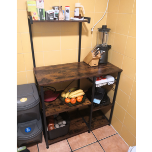 Kitchen Baker Rack Rustic Industrial Storage Shelf - Image 3