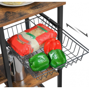 Kitchen Baker Rack Rustic Industrial Storage Shelf - Image 4