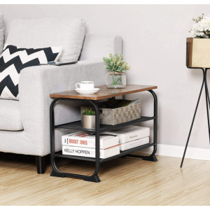 Industrial Shoe Bench Rustic Metal Rack Vintage Storage Cabinet Hallway Shelf - Image 6