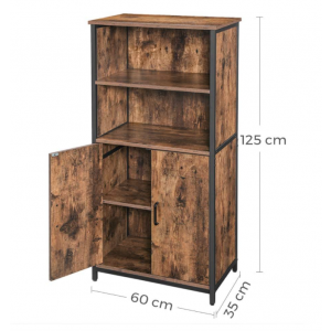 Rustic Kitchen Pantry Tall Storage Cabinet - Image 5