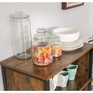 Rustic Kitchen Pantry Tall Storage Cabinet - Image 4