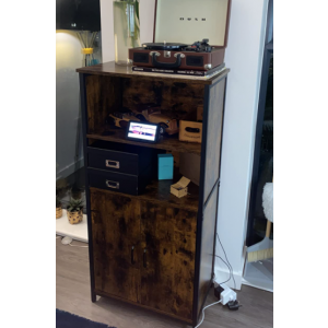 Rustic Kitchen Pantry Tall Storage Cabinet - Image 3