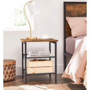 Industrial Side Table Set 2 Bedside Cabinet - Image 4