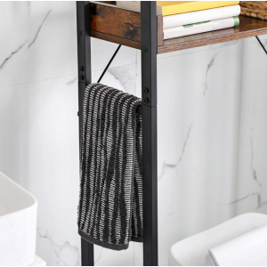 Industrial Bathroom Shelf Over Toilet Storage Rack Tall Rustic Laundry Cabinet - Image 4
