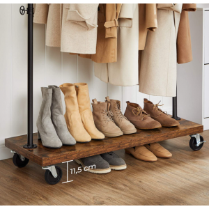 Industrial Clothes Rail Rustic Open Wardrobe - Image 2