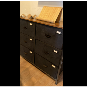 Industrial Chest Drawers Rustic Metal Furniture Vintage Storage Side Cabinet - Image 5