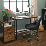 Rustic Computer Desk Small Vintage Industrial Writing Table Metal Office Workstation