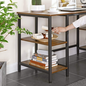Industrial Computer Desk Large Rustic Workstation - Image 3