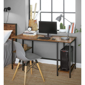 Industrial Computer Desk Large Rustic Workstation - Image 6