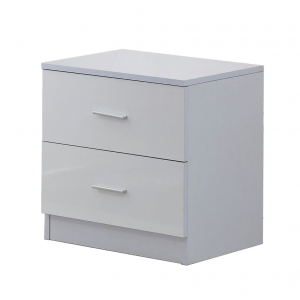 High Gloss Wardrobe Set Large Bedroom Chest Drawers Bedside Cabinet Unit - Image 4