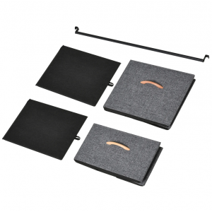 Metal Open Wardrobe Industrial Storage Cabinet Tall Clothes Hanger Coat Rack - Image 4