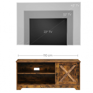 Rustic TV Stand Small Industrial Cabinet Unit - Image 6