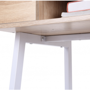 Scandinavian Computer Desk Vintage Writing Table Modern Study Office Workstation - Image 4