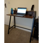 Small Writing Desk Vintage Industrial Table Metal Computer Furniture Office PC