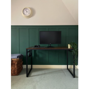 Large Computer Desk Industrial Rustic Writing Table - Image 2