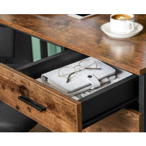 Industrial Computer Desk Executive Corner Workstation Large Rustic Gaming Table - Image 5