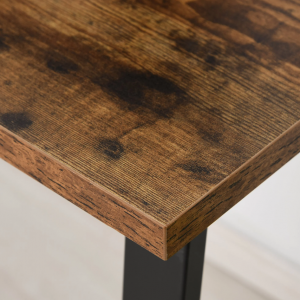 Small Industrial Desk Rustic Metal Computer Writing Table Vintage Office Workstation - Image 3