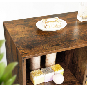 Industrial Side Cabinet Rustic Storage Cupboard - Image 4