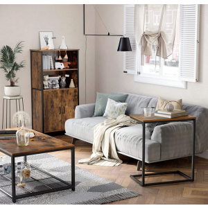 Rustic Side Table Industrial Sofa End Stand - Image 5