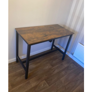 Industrial Bar Table Rustic Metal Dining Breakfast - Image 3