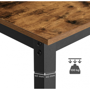 Industrial Bar Table Rustic Metal Dining Breakfast - Image 6
