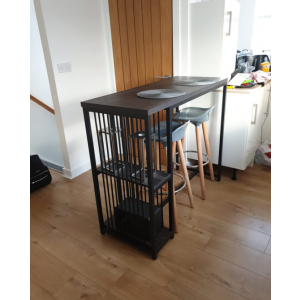 Industrial Bar Table Rustic Metal Breakfast Vintage Retro Kitchen Dining Furniture - Image 3
