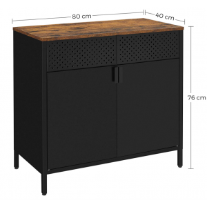 Metal Storage Cabinet Industrial Rustic Cupboard - Image 6
