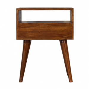 Nordic Bedside Table Solid Wood River Cabinet - Image 4