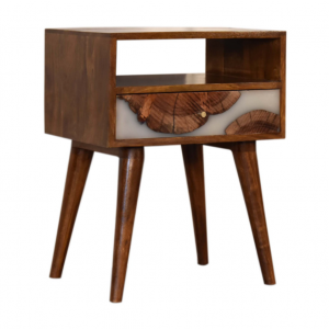 Nordic Bedside Table Resin Cabinet Unit - Image 2