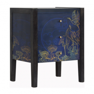 Mid Century Bedside Table Vintage Cabinet Unit - Image 2
