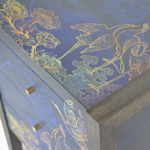 Mid Century Bedside Table Vintage Cabinet Unit - Image 3