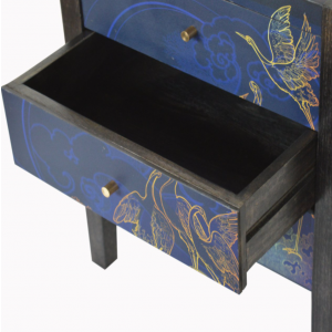 Mid Century Bedside Table Vintage Cabinet Unit - Image 4