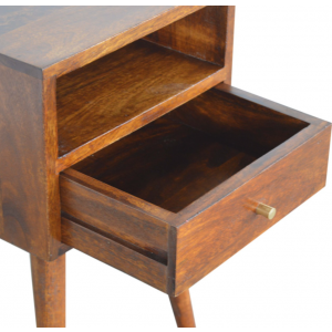 Nordic Bedside Table Scandinavian Style Cabinet Mid Century Unit - Image 3