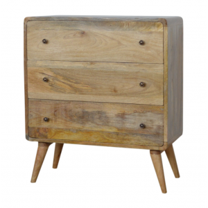Scandinavian Chest of Drawers Nordic Storage Sideboard Vintage Solid Wood Cabinet - Image 3