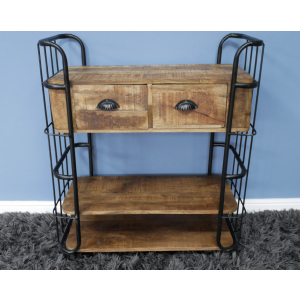 Industrial Side Cabinet Vintage Retro Storage Unit - Image 2