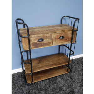 Industrial Side Cabinet Vintage Retro Storage Unit - Image 3