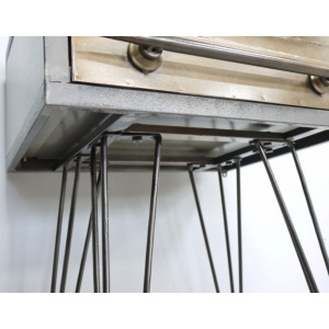 Metal Bedside Table Industrial Vintage Nightstand - Image 4