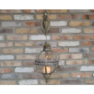 Antique Wall Lantern Rustic Metal Bracket Vintage Candle Holder - Image 4