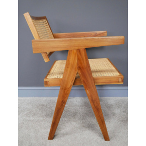 Rattan Lounge Chair Mid Century Vintage Armchair - Image 2