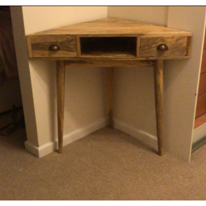 Corner Computer Desk Scandinavian Nordic Writing Table - Image 2