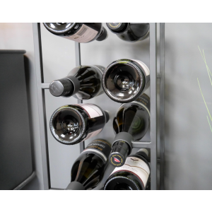 Industrial Wine Rack Vintage Retro Drinks Cabinet Tall Rustic Metal Bottle Holder - Image 3