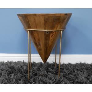Industrial Side Table Small Round Sofa End Metal Furniture - Image 5