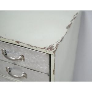 Industrial Chest 3 Drawers Rustic Metal Storage Sideboard - Image 2