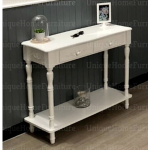 French Console Table Shabby Chic Furniture Vintage Hallway Storage Sideboard - Image 4